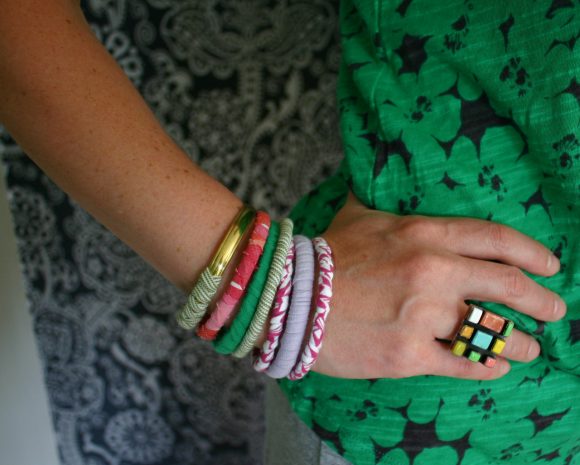 t-shirt bangle bracelets