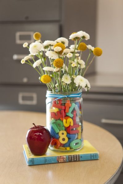 teacher's gift flower arrangement