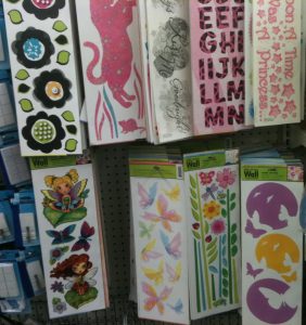 dollar store wall stickers