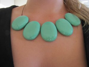 green stone necklace