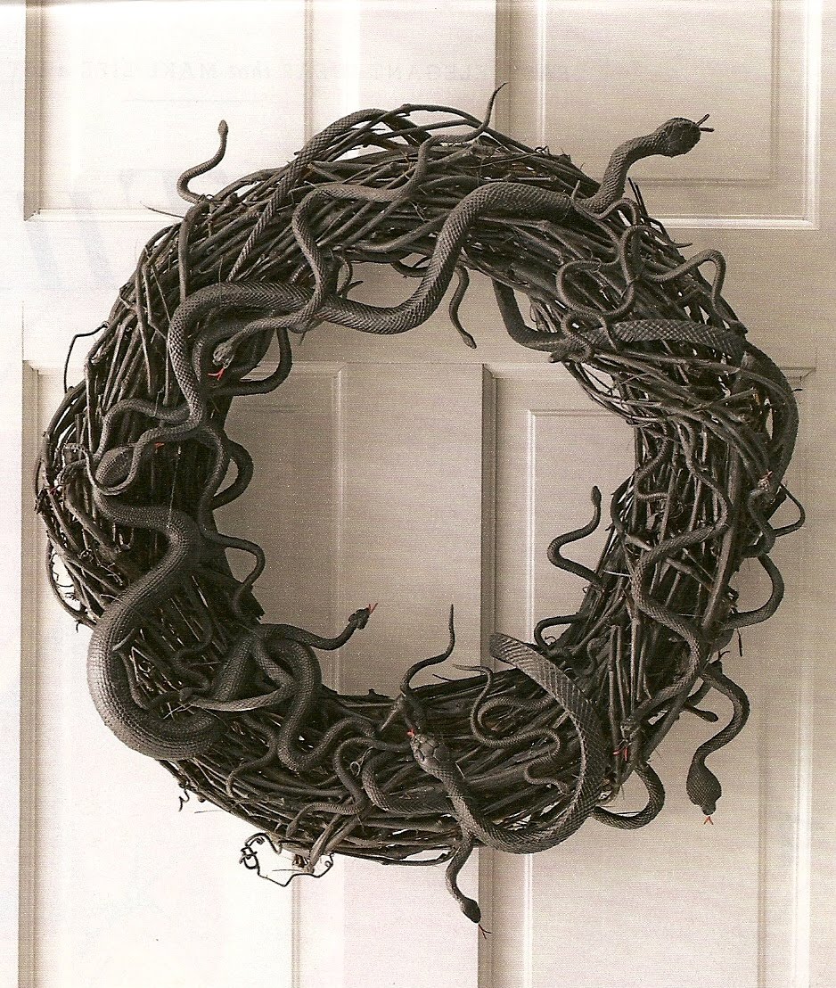 Make a Snake Wreath » Dollar Store Crafts