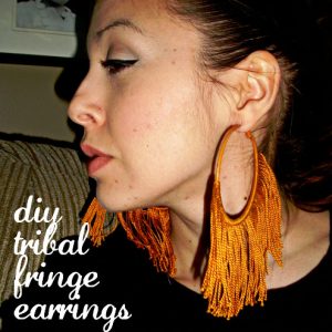 diy tribal fringe earrings