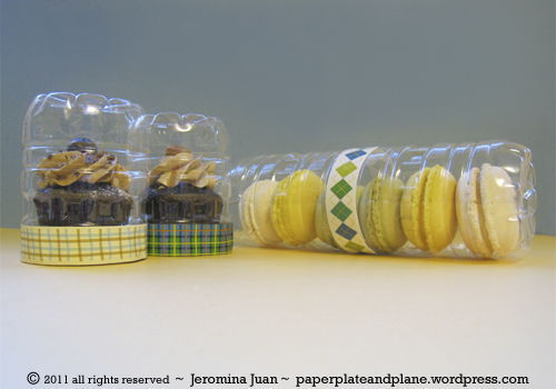 recycled plastic bottle cookie packaging