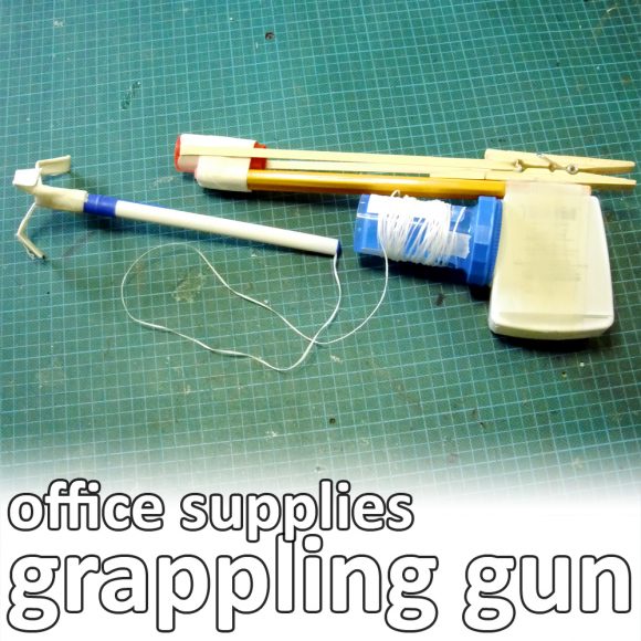 Man Crafts: office supply grappling gun » Dollar Store Crafts