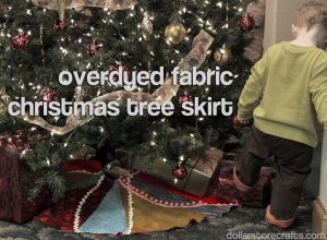 overdyed tree skirt