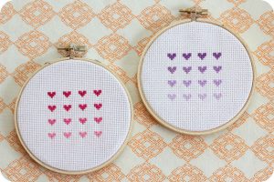 heart cross stitch
