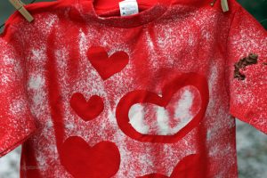 valentine stencil shirt