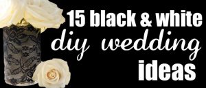 15 black and white wedding ideas