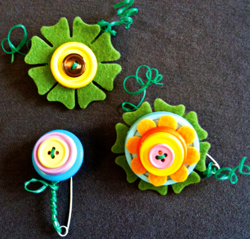 button brooches