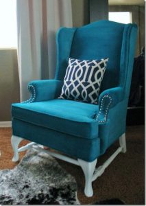 plain turquoise chair