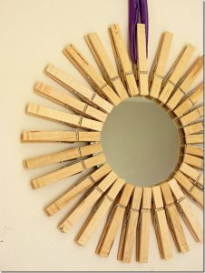 starburst clothespin mirror