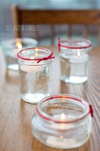 mason jar water candle