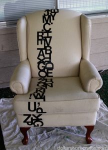 typography chair step 1