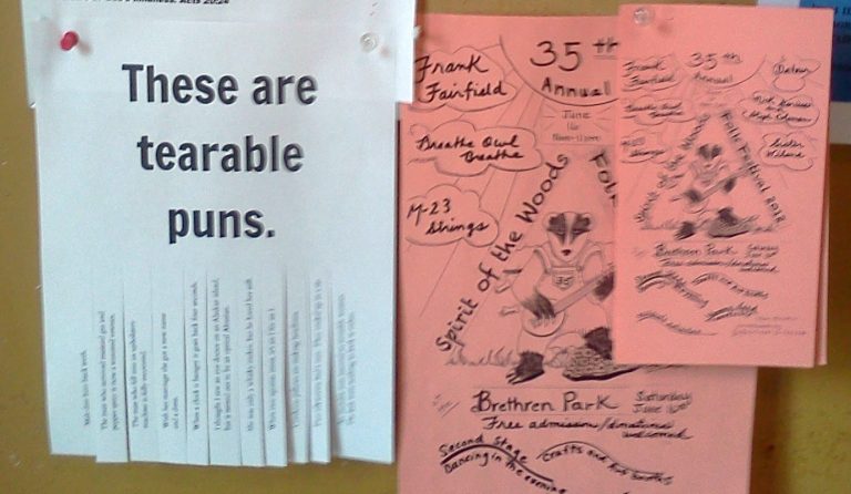 tearable puns flyer crop » Dollar Store Crafts