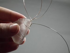 wire wrapping sea glass