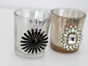 bling up your glass votives