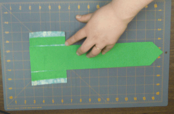 attaching sides of duct tape iphone case - animation
