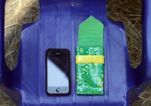 fabric-lined duct tape phone case