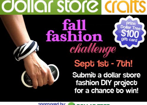 Dollar Store Crafts Fall Fashion Challenge Sept 1-7th