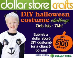 Halloween Costume Challenge at Dollar Store Crafts
