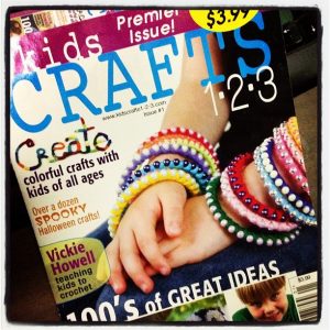 kids crafts 1-2-3 magazine available in the Walmart craft department