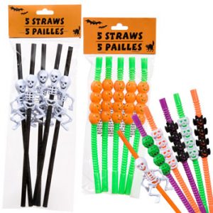 Plastic Halloween Straws