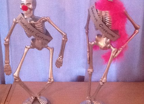 Make Skeleton Costume Contest Trophies