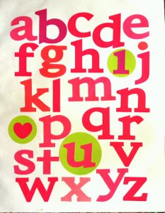 Turn alphabet stickers into wall art (via dollarstorecrafts.com)