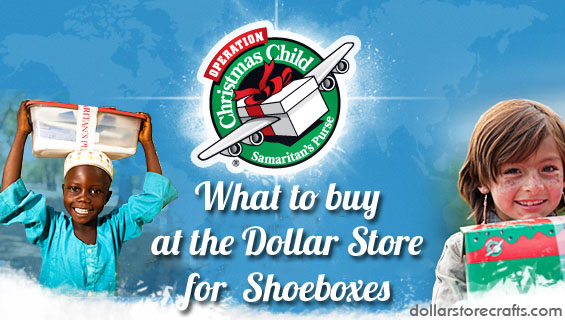 what to buy at the dollar store for shoeboxes