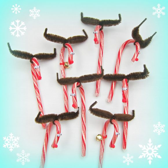 Tutorial: Candy Cane Reindeer Gift (via dollarstorecrafts.com)
