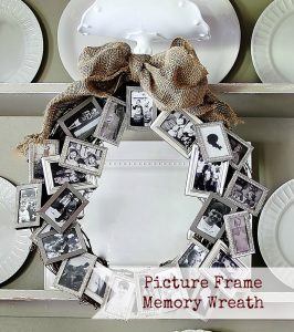 Make a Picture Frame Memory Wreath