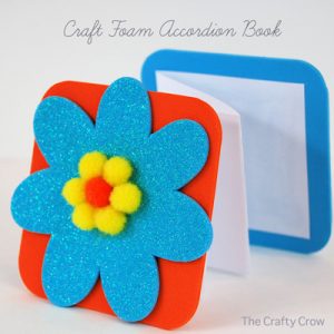 kids craft: craft foam accordion book