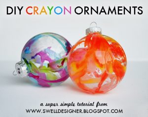 Make Crayon Drip Christmas Ornaments (via dollarstorecrafts.com)