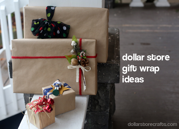 dollar store gift wrap ideas