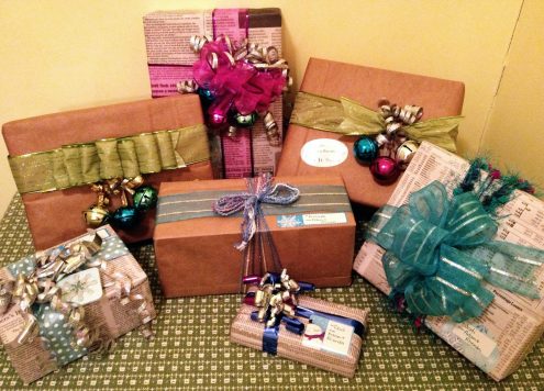 Budget Gift Wrapping with Recycled Materials