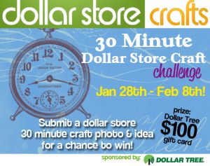 30 minute dollar store craft challenge