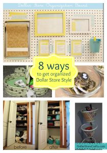 8 Ways to get organized with dollar store stuff! DollarStoreCrafts.com