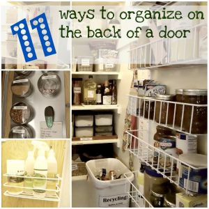 11 ways to organize on the back of a door