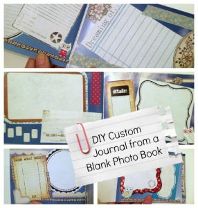 Tutorial: DIY custom journal from a blank photo book