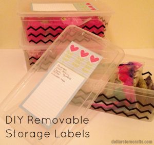 DIY Removable Storage Labels (plus more tips for organization and storage)