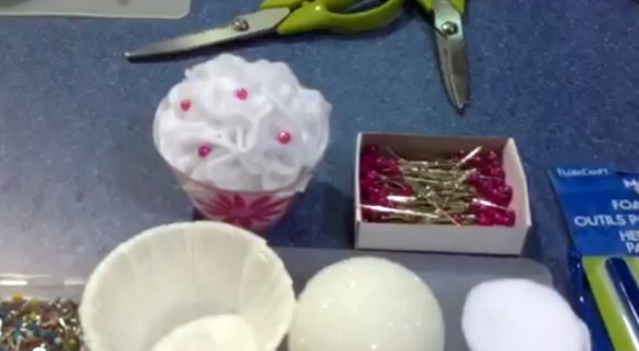 styrofoam cupcake craft supplies