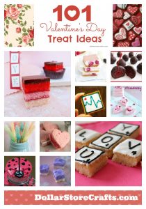 101 Valentine's Day Treat Ideas - from sweet to savory to crafts and gifts to make