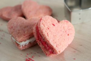 Valentine Heart Cookie Sandwich