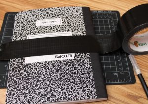 tutorial duct tape notebook