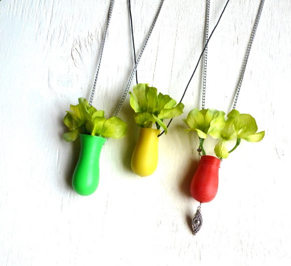Turn a Toy Bowling Pin into a Vase Necklace