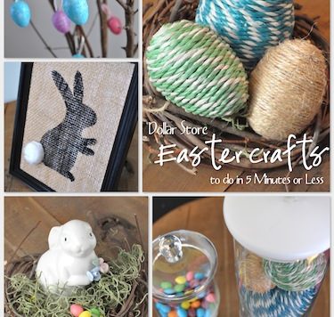 5 easy dollar store easter crafts