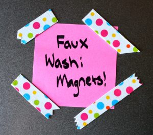 washi tape magnets