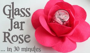 Glass Jar Roses