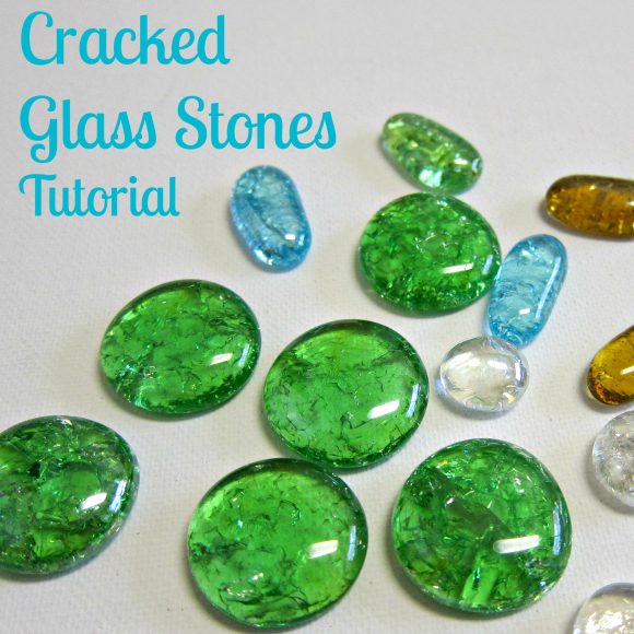 Cracked Glass Stones Tutorial - Dollar Store Craft