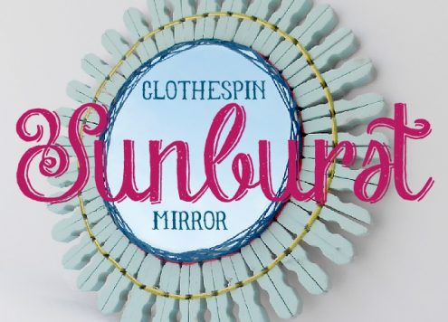 Make a Clothespin Sunburst Mirror
